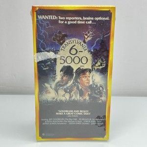 Transylvania 6-5000 Rated PG Technicolor VHS slip New and Sealed